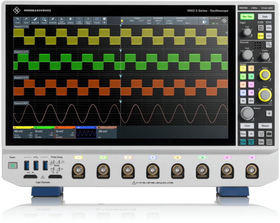 RN8008様 Rohde & Schwarz MXO58-1000 - Digital Oscilloscope (8 Channel