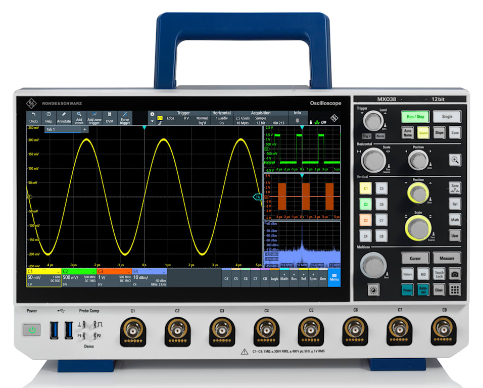 Rohde & Schwarz MXO38-100 - Digital Oscilloscope (8 Channels / 100