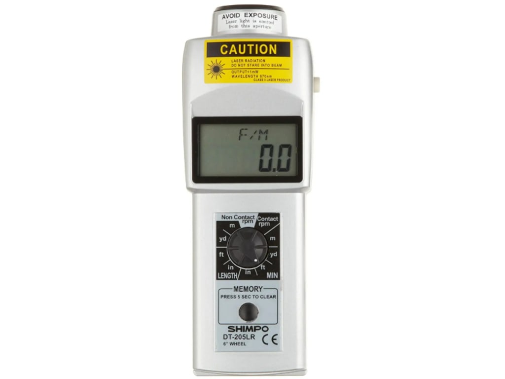 Shimpo DT-205LR - Combination LED Tachometer, Laser Sensor