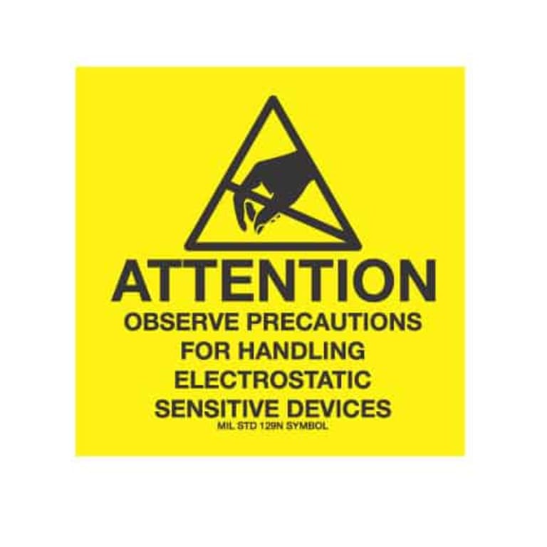 Transforming Technologies LB9082 - ESD Label "Attention Observe ...