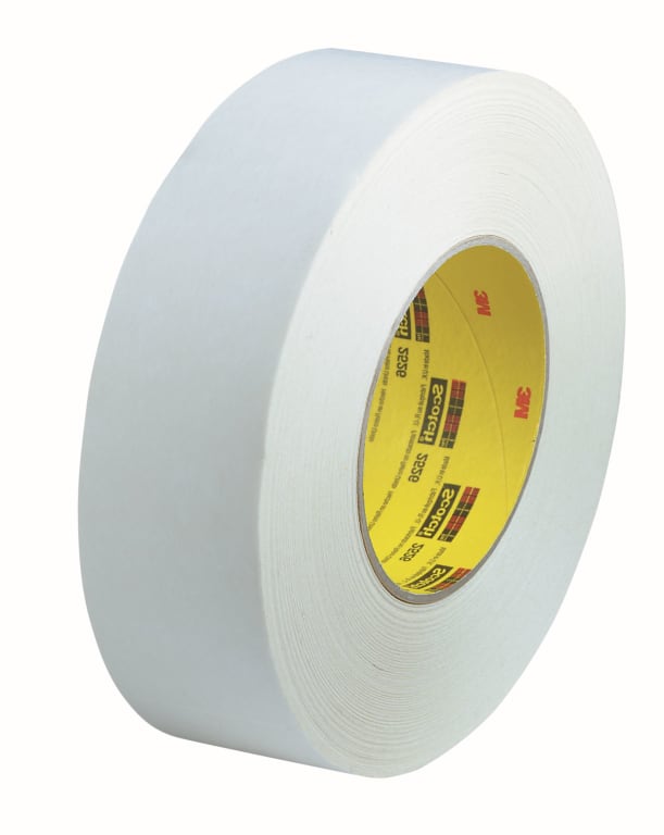 3M 2526 - Textile Flatback Tape, White | TEquipment
