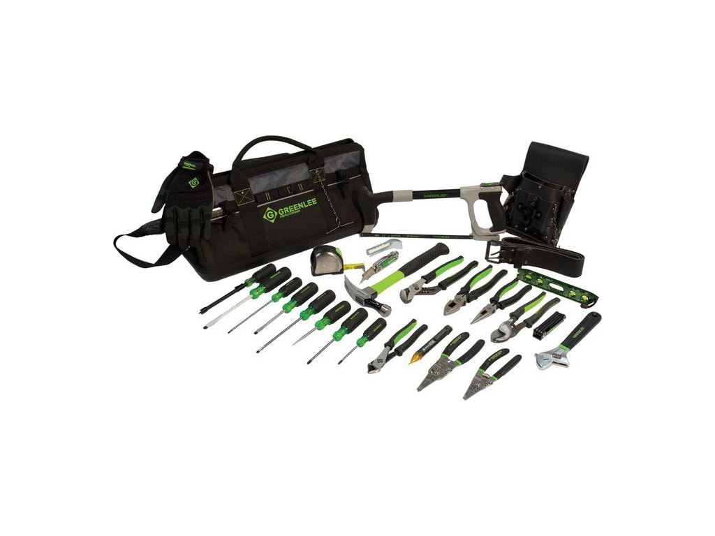 Greenlee 0159-28MULTI 28 Piece Heavy Duty Multi-Pocket Tool Kit TEquipment