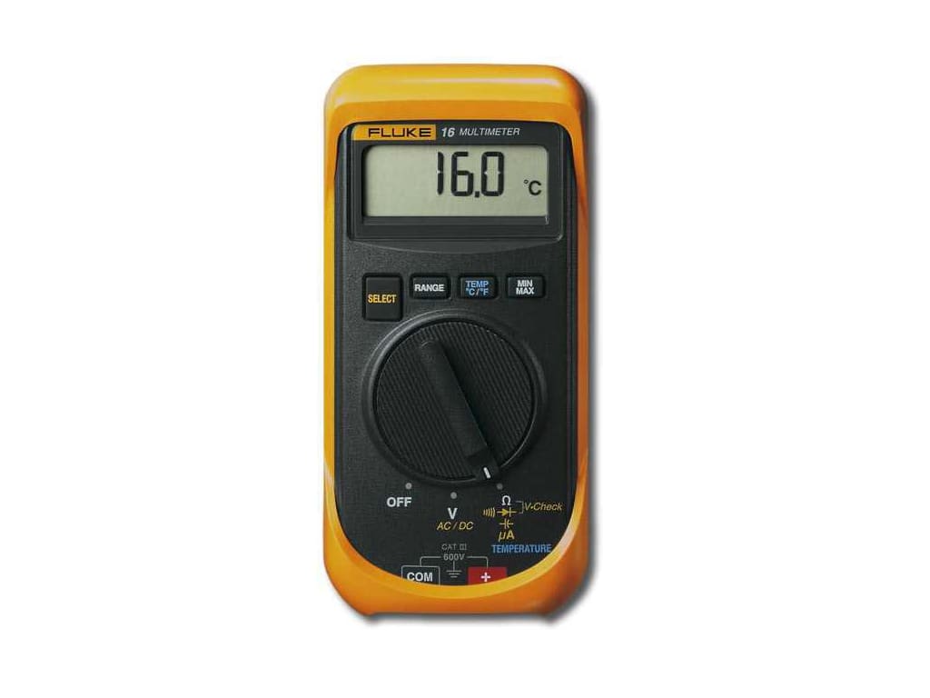 Fluke 16 Digital Multimeter with Thermometer