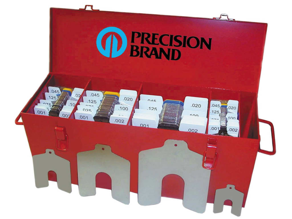 Precision Brand 42996 300 Piece AllInOne Decimal Slotted Shim Asst