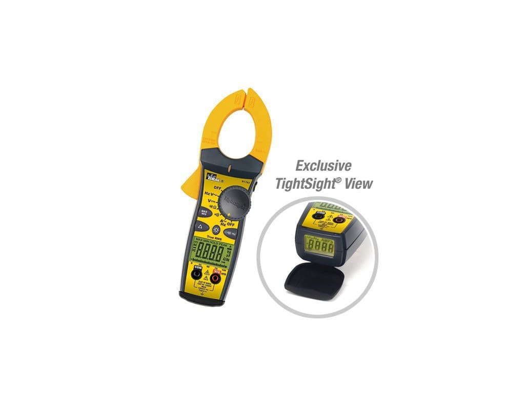 Ideal 61775 1000Amp AC/DC TightSight Clamp Meter TEquipment