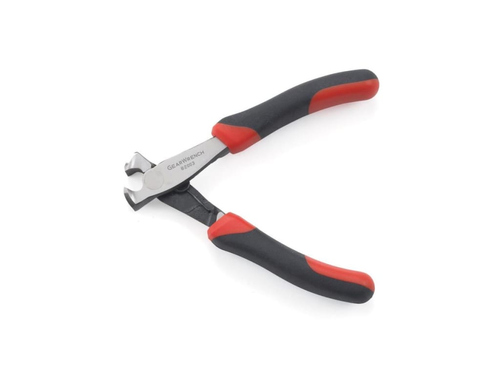 GEARWRENCH 82003 Nipper Pliers, End Cutting, Mini, Dual Material Handle ...
