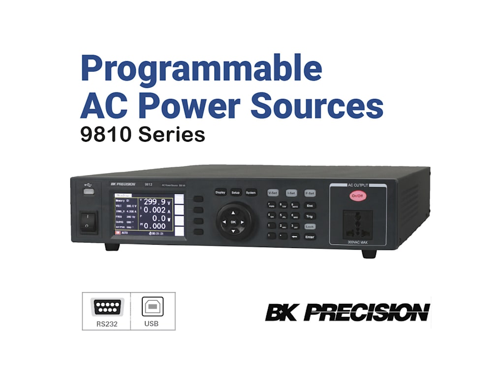 Programmable Ac Power Source BK 9814-220V - Programmable AC Power Source, Single Phase, 1000VA ...