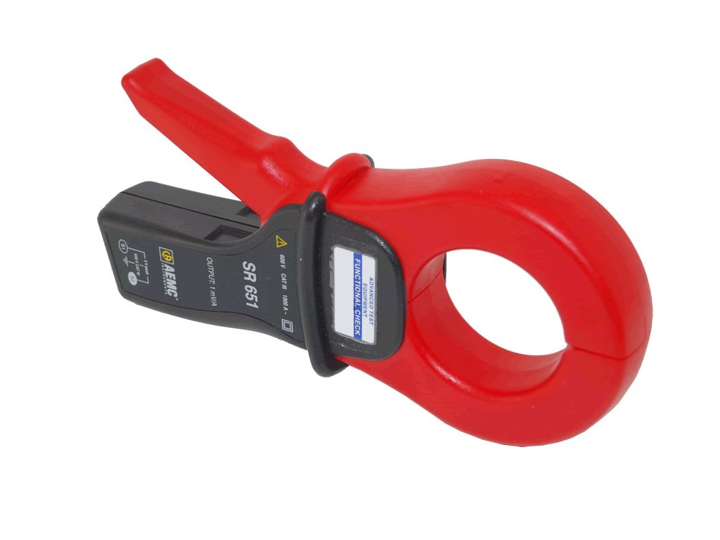 AEMC SR651 AC Current Probe with Jack 100mA to 1200AAC Range 1mV/A Output AEMC SR651 AC Current Probe with Jack 100mA to 1200AAC Range 1mV/A Output
