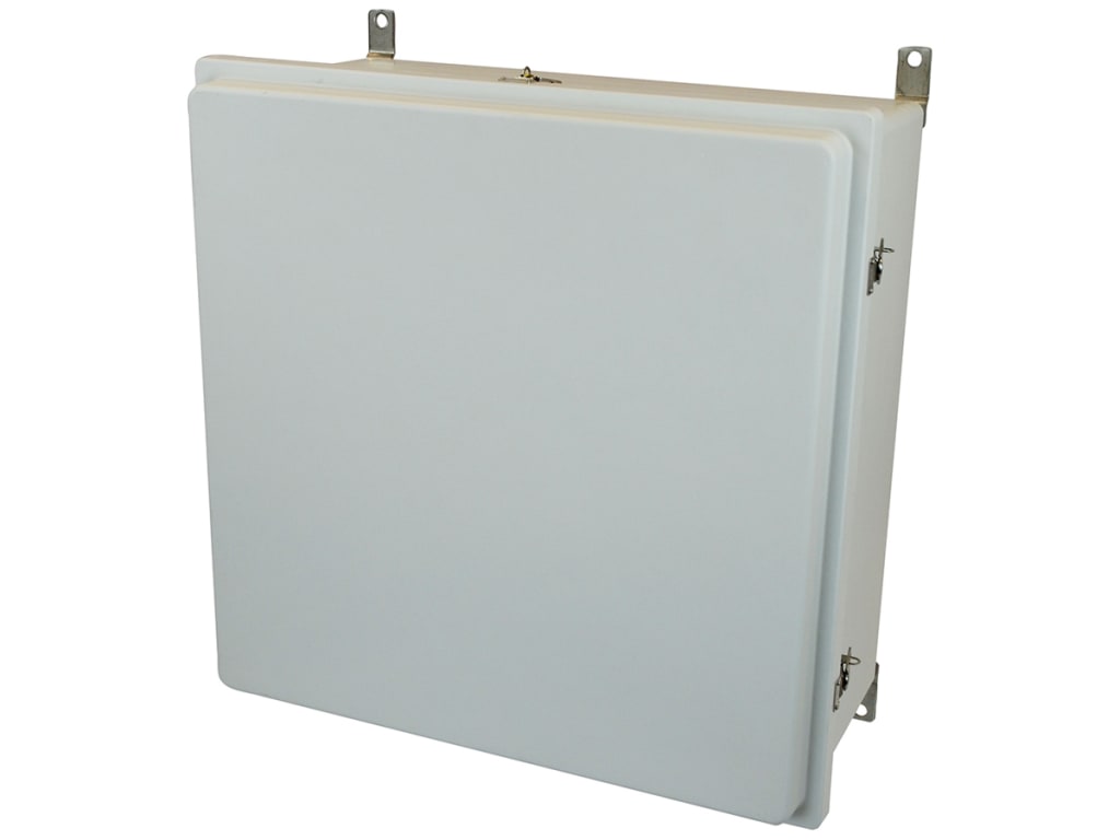 Allied Moulded AM24248RT 24" x 24" x 8" Fiberglass Enclosure TEquipment