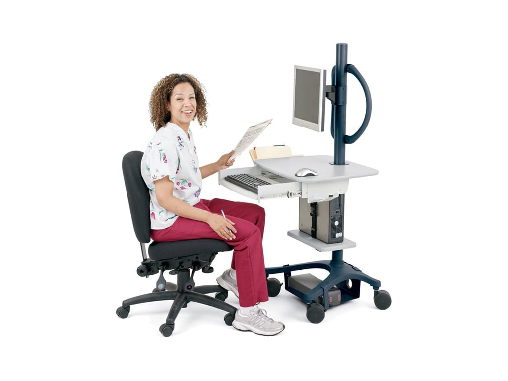 Ergotron ZAL22CG/CG4 Zido 22, AdjustableHeight Cart TechEdu