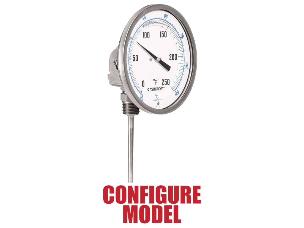 Dial-Type Liquid Thermometer - Dual Scale