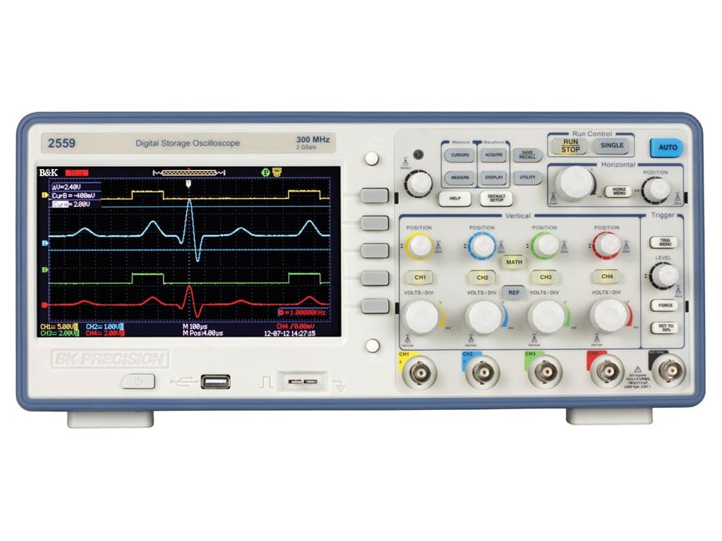 B&K Precision 2559 300 MHz, 2 GSa/s, 4 Ch Digital Storage