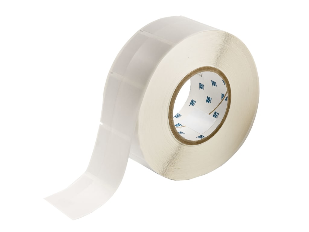 Brady B-427 Self-Laminating Vinyl Labels - 1\" Core, Thermal Transfer Printable, UL Recognized, 2500/Roll