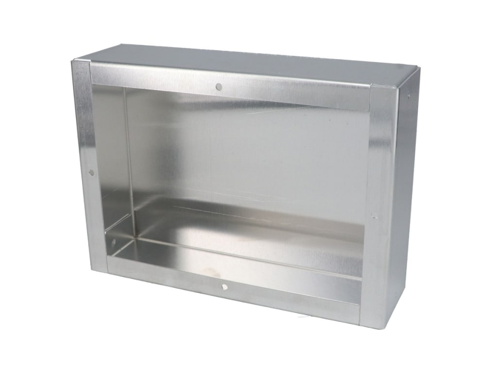 Bud Industries AC-416 Telaio In Alluminio Per Elettronica | 43,2x25,4x7,6 Cm | Finitura Naturale Aperto Su Un Lato