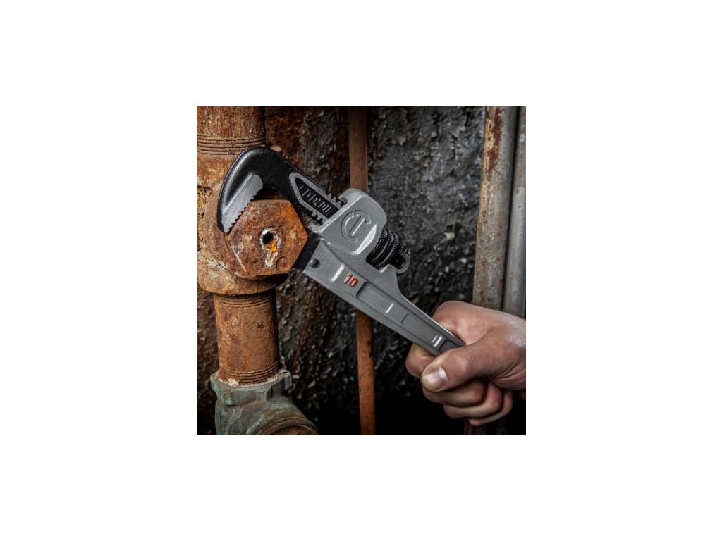 LENOX 10" Aluminum Pipe Wrench - Lightweight Professional Pipe Tool