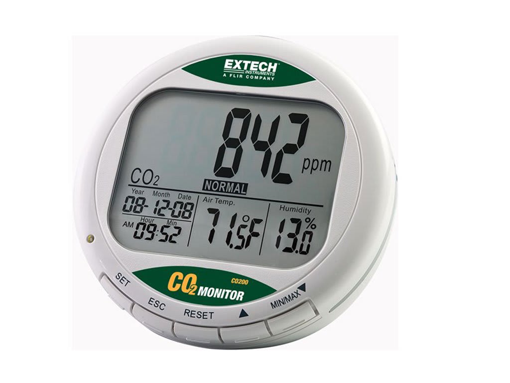 Extech CO200 Desktop Indoor Air Quality CO2 Monitor TechEdu