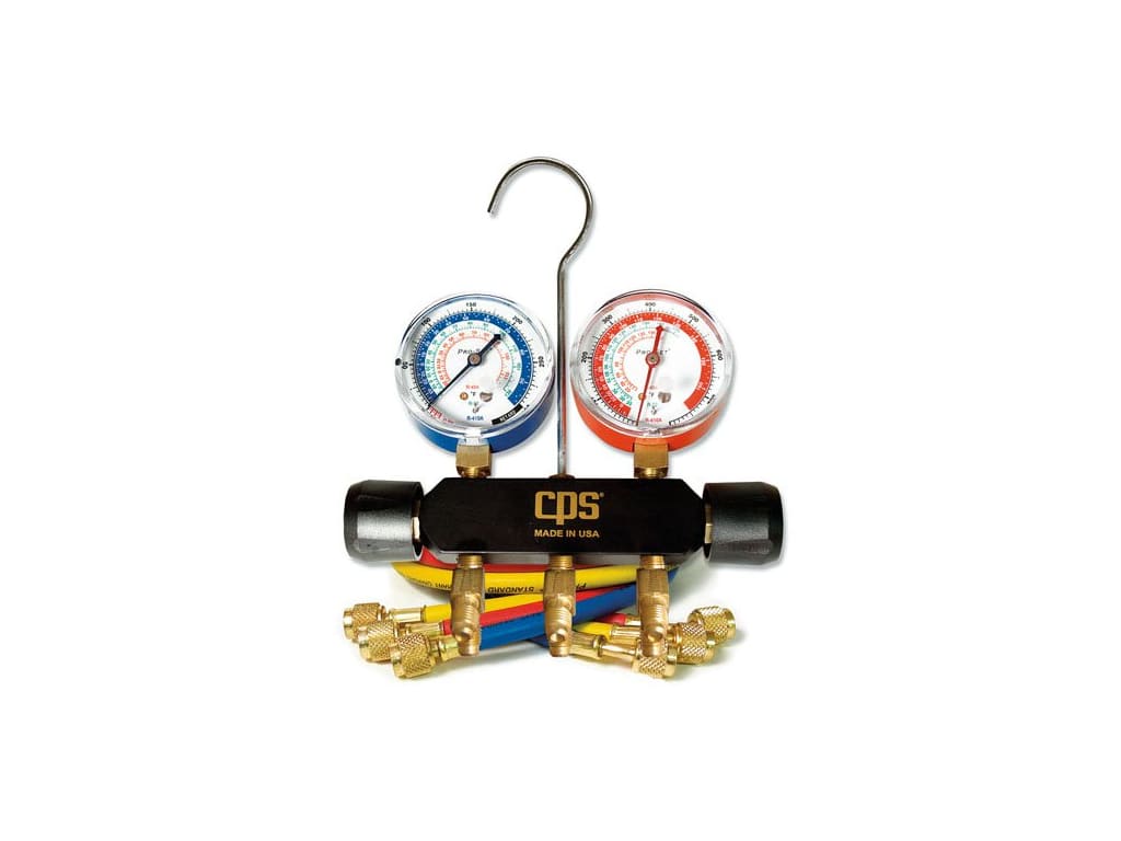 CPS MBCS3 Pro-Set Triple Seal, 2 Valve Manifold - Black Body, with 3 ...