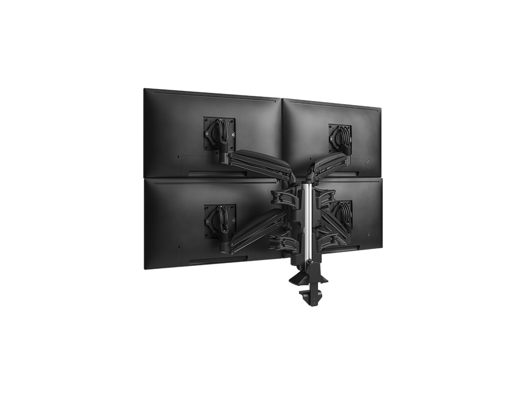 Chief KXC420B - KX Low-Profile Quad Monitor Arms, Column Desk Mount, Black