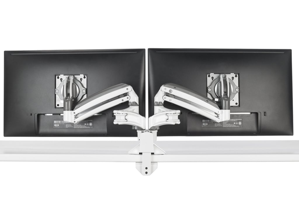 Chief KXD220W KX Low-Profile Dual Monitor Arms, Desk Mount, White