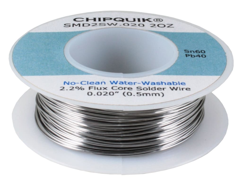 Smd Wire Chip Quik SMD2SW.020 2OZ - Solder Wire, 60Tin/40Lead, No-Clean, Water ...