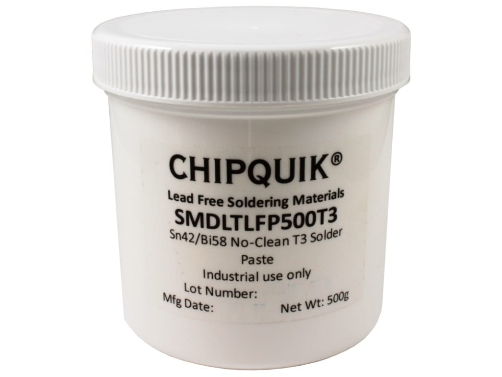 Chip Quik SMDLTLFP500T3 Solder Paste in jar 500g TEquipment