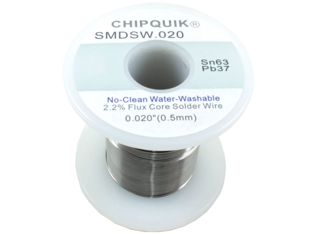 Chip Quik SMDSW.020 8OZ Solder Wire 63/37 Tin/Lead noclean .020 1