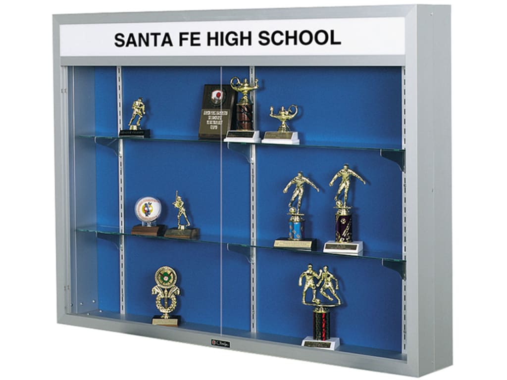 high school trophy case