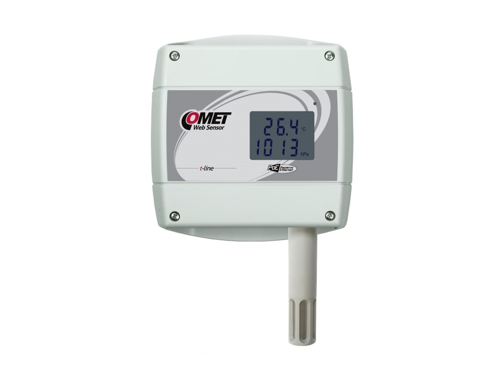 Comet T7610 - Web Sensor with PoE, Remote Thermometer Hygrometer Barometer  with Ethernet Interface