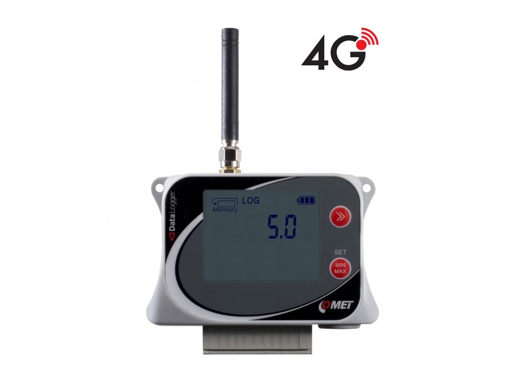 Comet U5841G Datalogger for 3 Voltage Inputs, 1 TwoState Input with BuiltIn 4G Modem