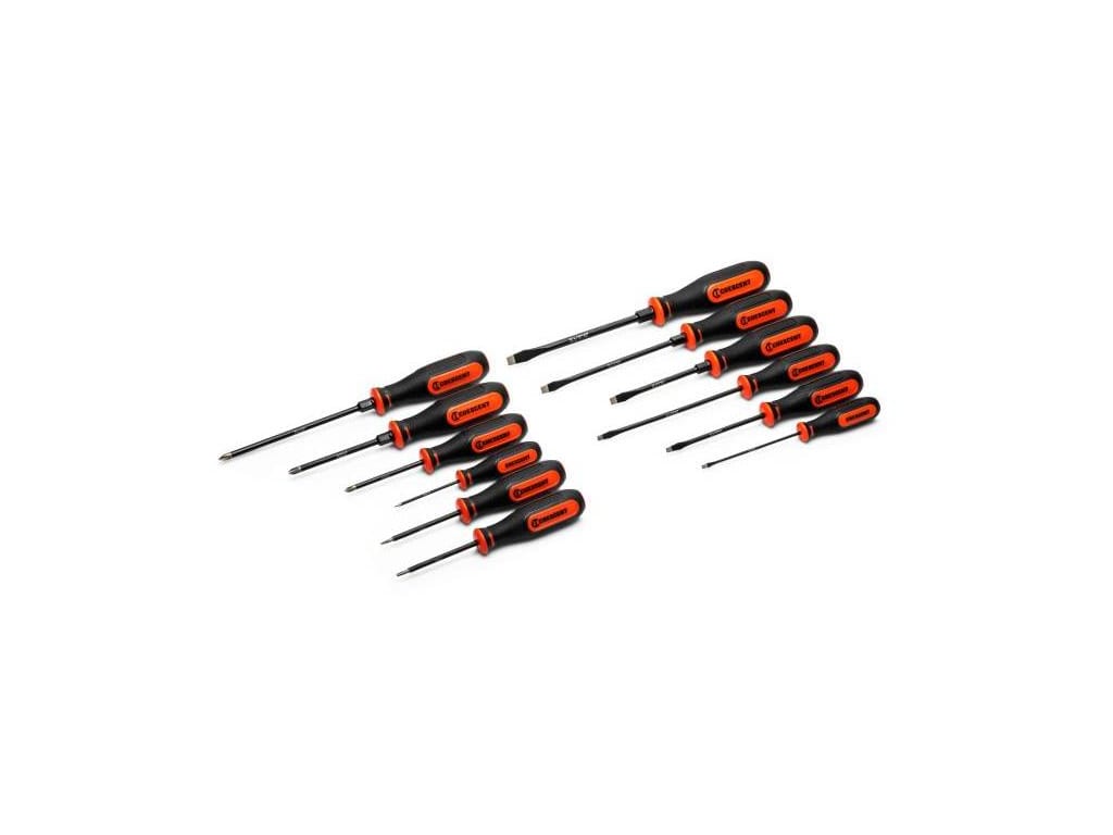 Crescent CDT12PCSET - Screwdriver Set, Diamond Tip Dual Material, 12