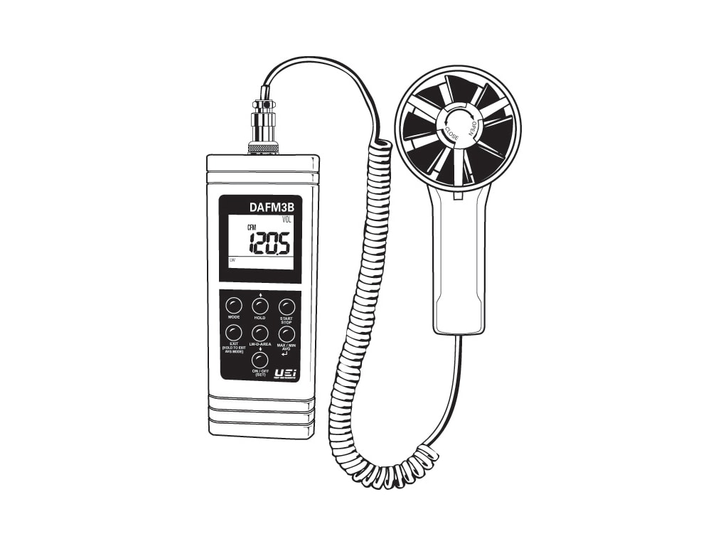 digital cfm airflow meter