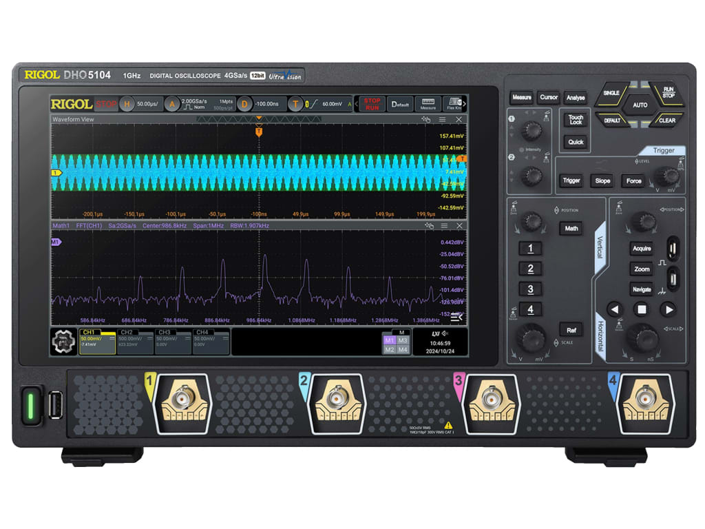 Rigol DHO5104 - Digital Oscilloscope (4 Channel / 1 GHz) | TEquipment