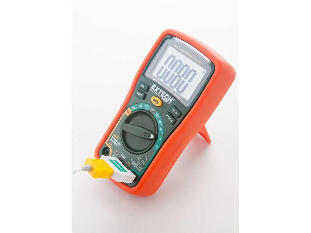 Extech EX330 Multimeter W/NCV, 4000 Ct Autoranging/Temp TEquipment