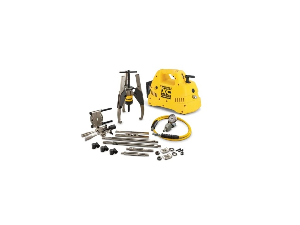 Enerpac MPS14CB Hydraulic Sync Grip Master Puller Set w/ Cordless Pump, 115V, 14 Ton TEquipment