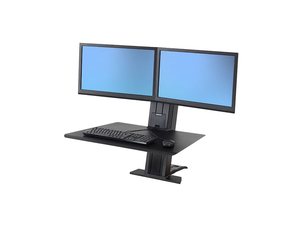 Ergotron 33 407 085 Workfit Sr Dual Monitor Sit Stand Desktop