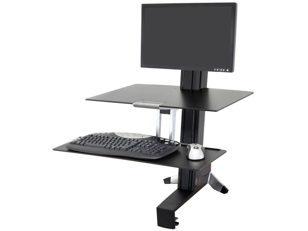 Ergotron 33 350 200 Workfit S Single Monitor Workstation With