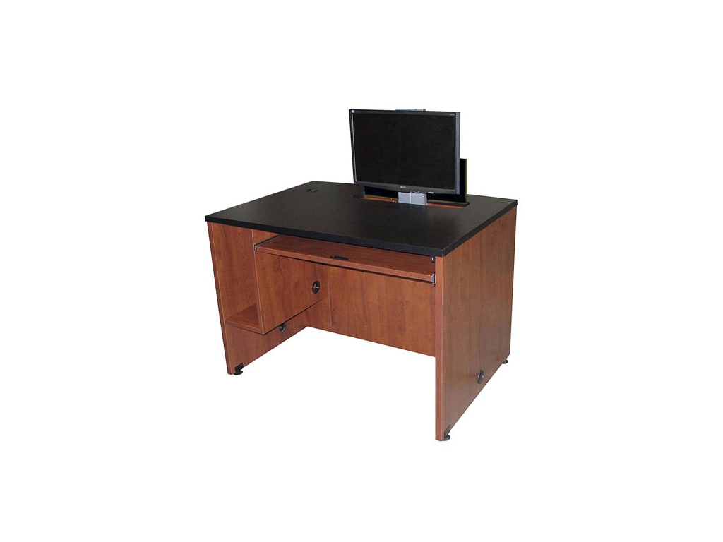 Exact Ds 4230 42 Wide Computer Desk With Monitor Lift Touchboards