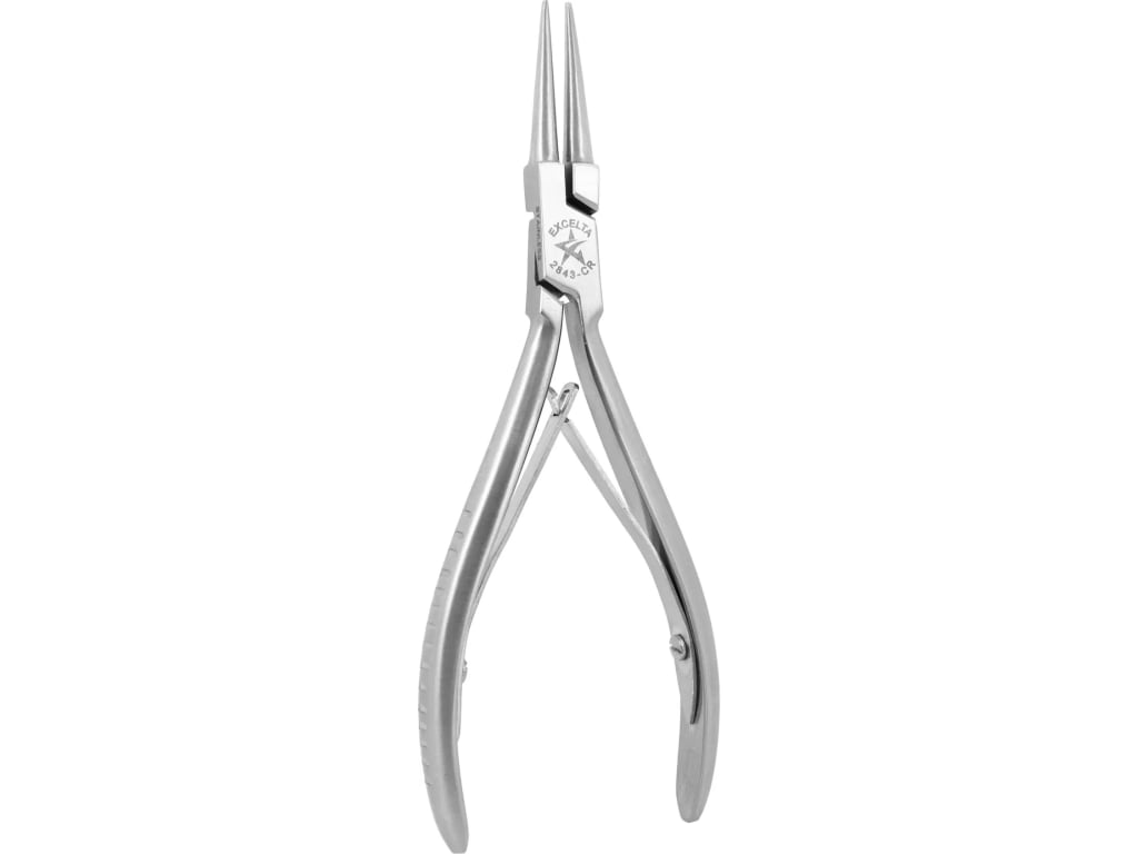 Excelta 2829 Stainless Steel Bent Nose Pliers