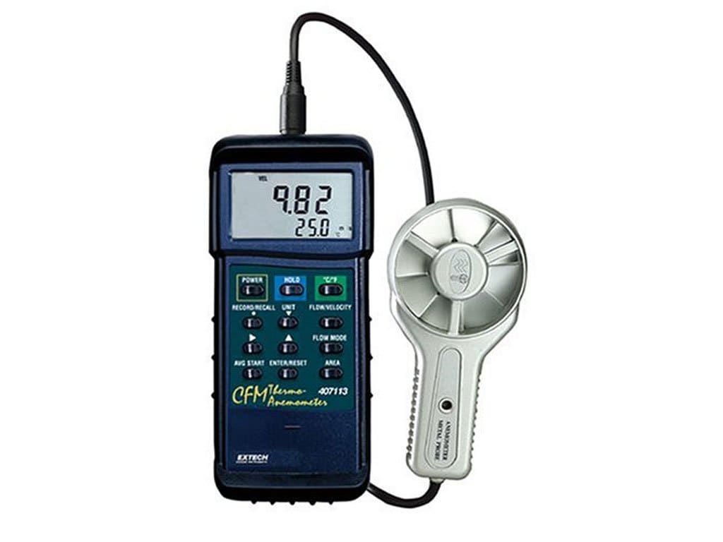 Extech 407113 Anemometer / Air Flow Type (anemometer) Vane