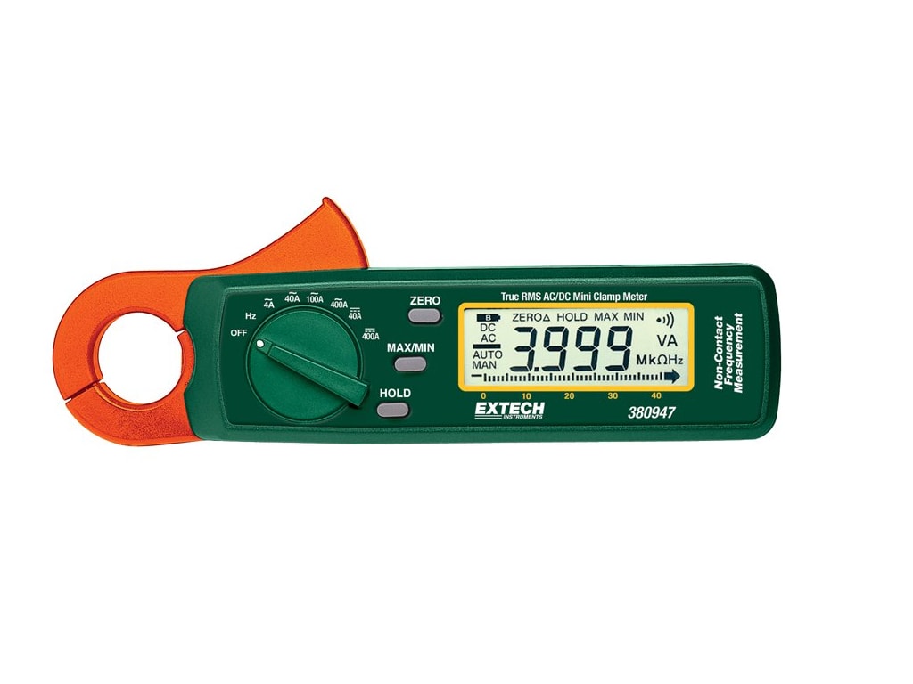 Extech Instruments 380947-NIST True RMS AC/DC Mini Clamp Meter with  NIST、400 A