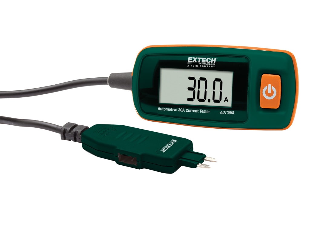 Extech AUT30M Automotive Current TesterMini Fuse, 30Amp TEquipment