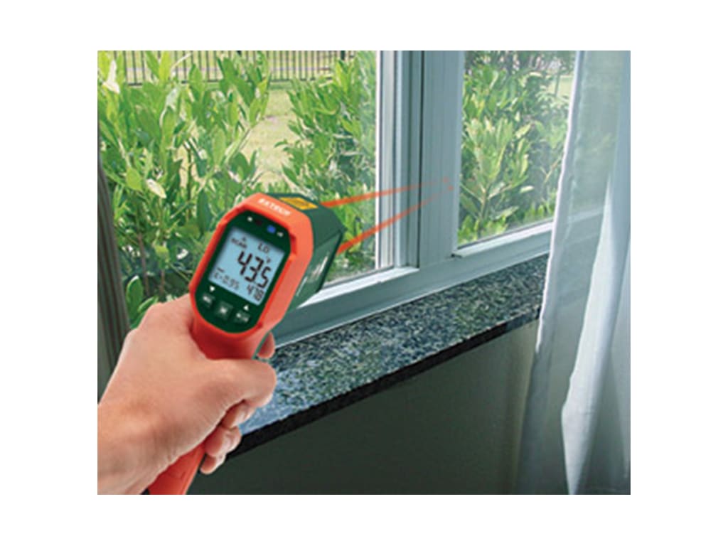 Extech IR320 - Waterproof Dual Laser IR Thermometer with Alarm