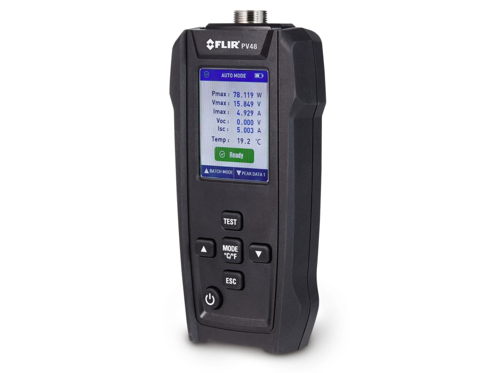 FLIR PV48 - Tester per pannelli solari e tracciatore di curve IV con