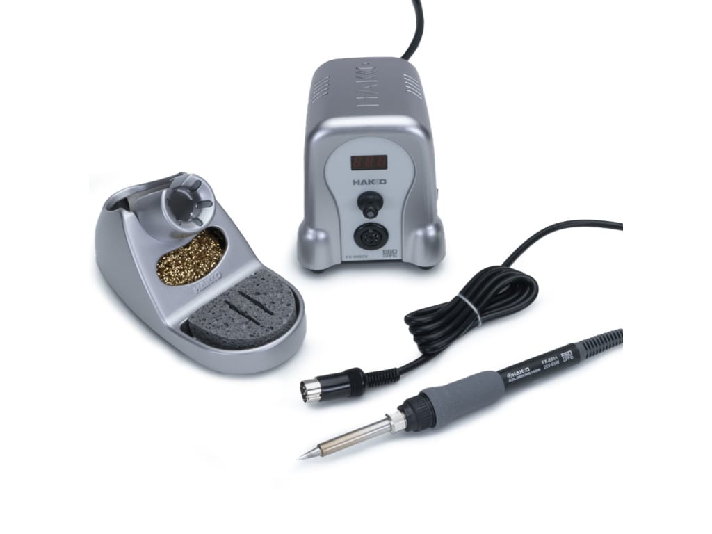 Hakko FX888DX-010SV - Digital Soldering Station with Rotary Encoder (Silver Housing) Hakko FX888DX-010SV - Digital Soldering Station with Rotary Encoder (Silver Housing)