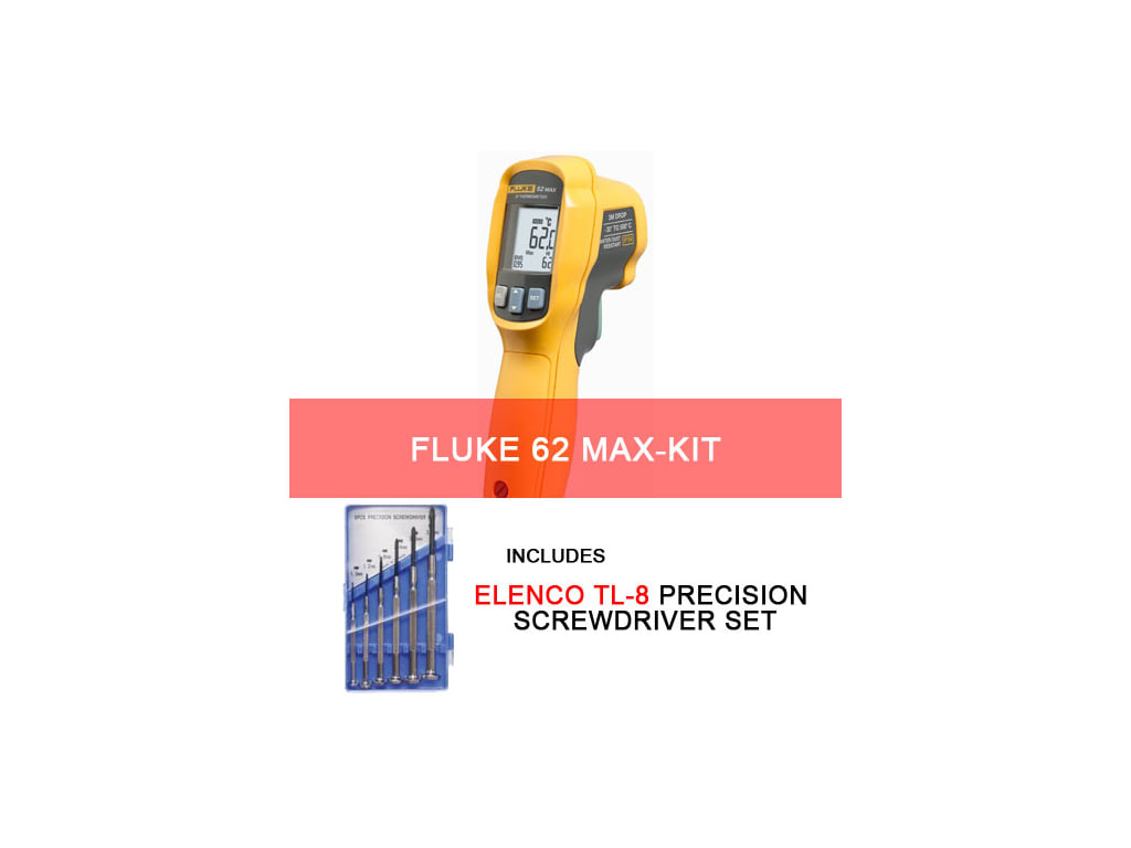 Fluke 62 MAX Plus 62 MAX Mini Infrared Thermometer Non-contact Handheld  Digital Laser High-precision Temperature Measuring Gun