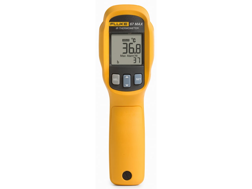 Fluke 67 Max Clinical Infrared Thermometer 0 5 F Accuracy Over Range Of 71 6 F To 109 F Techedu