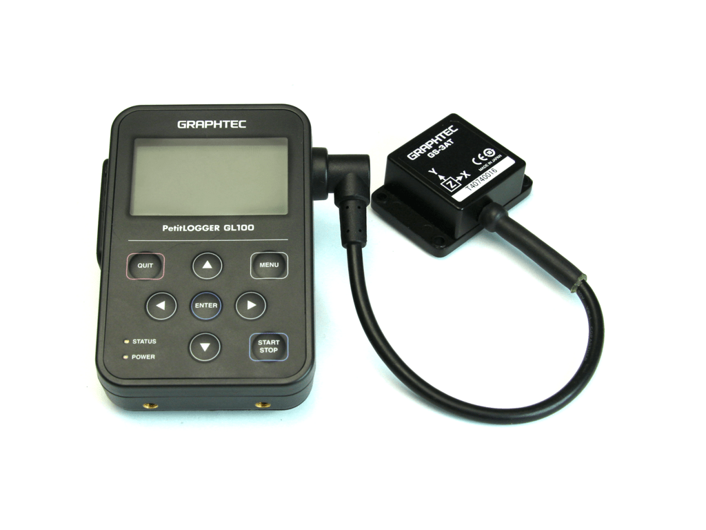 Graphtec Gl100 N 3at Data Logger With Acceleration Temperature Sensor Tequipment