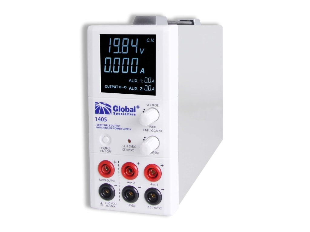 Global Specialties 1405 - Triple Output Switching DC Power Supply