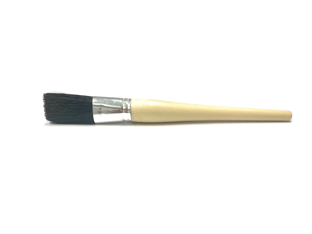 Hog Bristle and Plastic Handle Parts Cleaning Brush