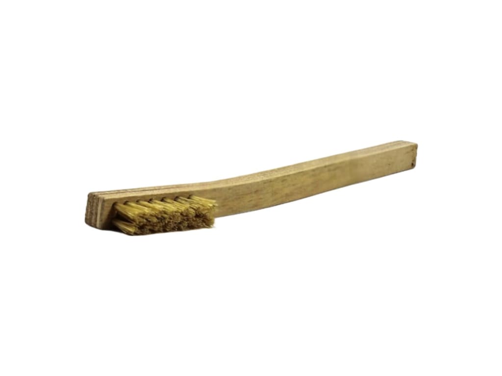 Gordon Brush 3 x 7 Row 0.006 Brass Bristle and Plywood Handle